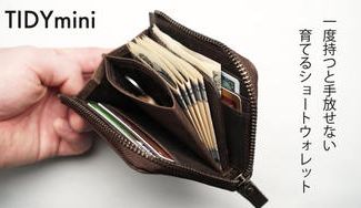 クラウドファンディングプロジェクト:財布の中を整理整頓。使いやすさと収納にこだわり、自分自身で育てる財布「TIDY mini」