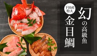 クラウドファンディングプロジェクト：市場にはめったに出回らない高級魚下田の地金目鯛「特大サイズ」を贅沢に食す！！