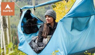 クラウドファンディングプロジェクト:【巣ごもりにも】キャンプ革命!テントとハンモックのいいとこ取り「Haven Tent」