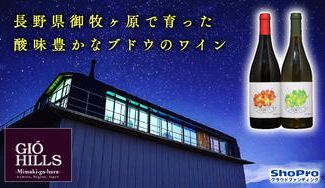 クラウドファンディングプロジェクト：【ジオヒルズワイナリー】による長野県御牧ヶ原の台地で育った酸味豊かなブドウを使用したワイン