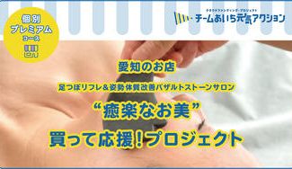 クラウドファンディングプロジェクト:チームあいち元気アクション「癒楽なお美」買って応援!プロジェクト