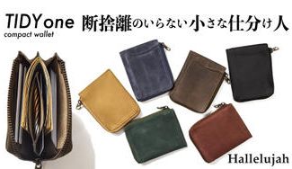 クラウドファンディングプロジェクト：【TIDY one】仕分け構造によって断捨離不要となったコンパクトな革財布