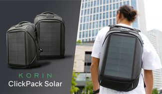 クラウドファンディングプロジェクト:ClickPack Solar|日本限定 ソーラーパネル搭載、防犯・災害時にも備えるバック
