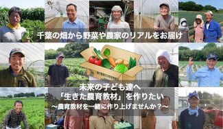 クラウドファンディングプロジェクト：千葉の畑から野菜や農家のリアルをお届け！未来の子供達へ「生きた農育教材」を作りたい