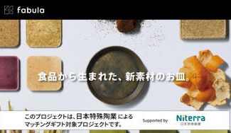 クラウドファンディングプロジェクト:おいしい家を建てる?!100%食品廃棄物から作る新素材を使ったお皿