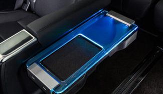 クラウドファンディングプロジェクト： 30系アル＆ヴェル用  宙に浮いたようなLEDテーブル「スカイビューラウンドテーブル」