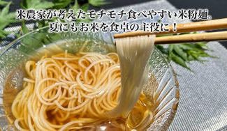 クラウドファンディングプロジェクト：米農家が考えたモチモチ食べやすい米粉麺。夏にもお米を食卓の主役に！　
