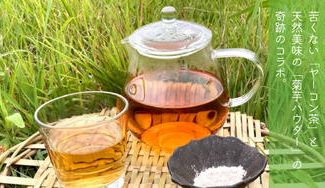 クラウドファンディングプロジェクト：自然の力で健康に！研究者が開発した苦くない「ヤーコン茶」と天然美味の「菊芋パウダー」の奇跡のコラボ。