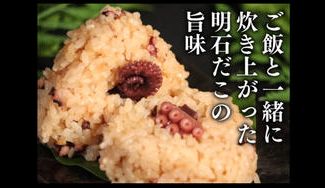 クラウドファンディングプロジェクト：噛むほどに弾力あるプリプリ食感と旨み。温めるだけですぐ食べられる！“天然明石だこのたこめしおにぎり”