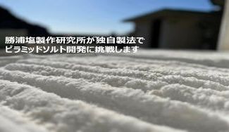 クラウドファンディングプロジェクト:勝浦塩製作研究所が独自製法でピラミッドソルト開発に挑戦します!