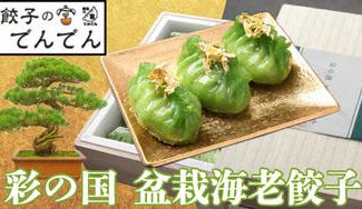 クラウドファンディングプロジェクト:餃子フェスで大行列の人気店「餃子の宮でんでん」が海老たっぷりの『盆栽海老餃子』をお届けします。