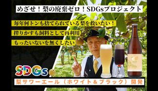 クラウドファンディングプロジェクト：【千葉県の廃棄梨ゼロへ！】市場に出せず廃棄されてきた梨で「梨サワーエール」を開発！