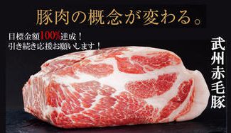 クラウドファンディングプロジェクト：5年の歳月をかけ誕生した、うまみ凝縮、脂とろける豚肉をお届けします!～新ブランド豚「武州赤毛豚」～