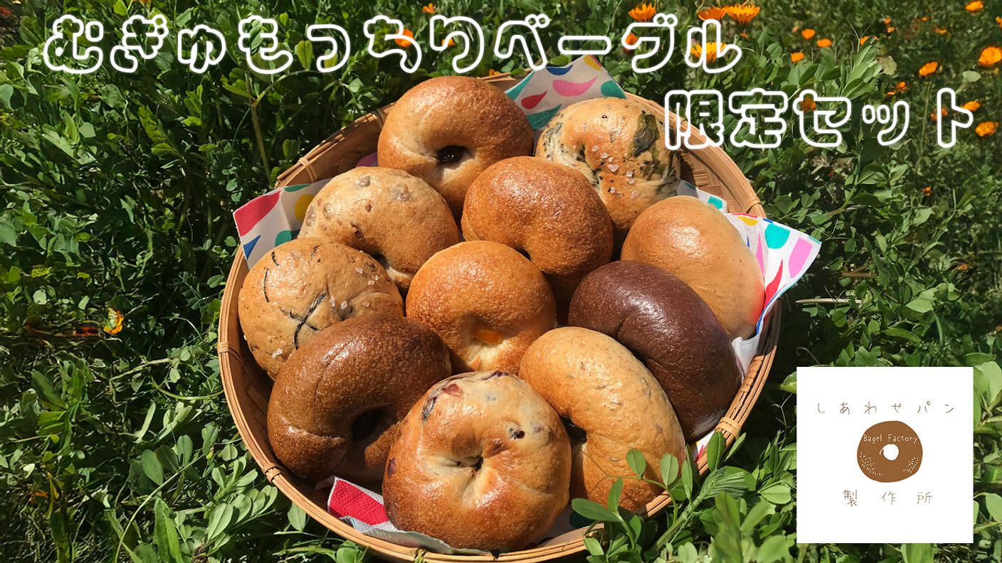 クラウドファンディングプロジェクト：自家製酵母が生み出す、“むぎゅもっちり”食感。しあわせパン製作所の限定ベーグルセット