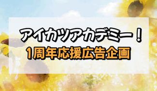 クラウドファンディングプロジェクト:アイカツアカデミー!1周年応援広告企画