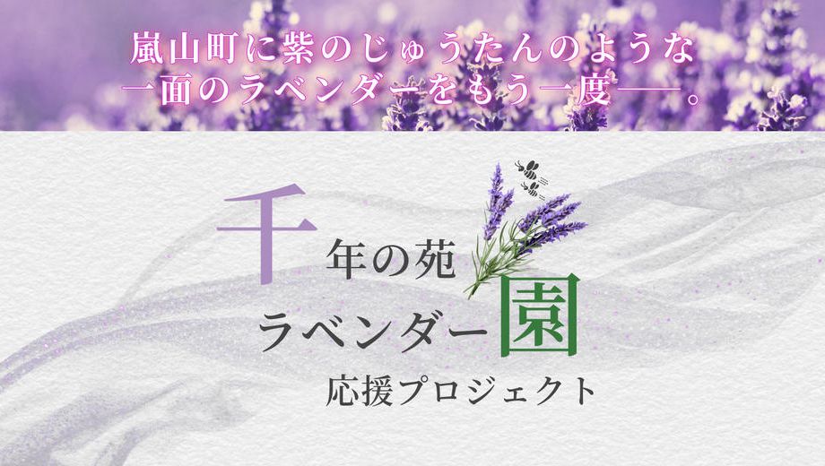 クラウドファンディングプロジェクト：【嵐山町の挑戦】『まち』と『ひと』で紡ぐ紫のじゅうたん。咲き誇るラベンダーをもう一度