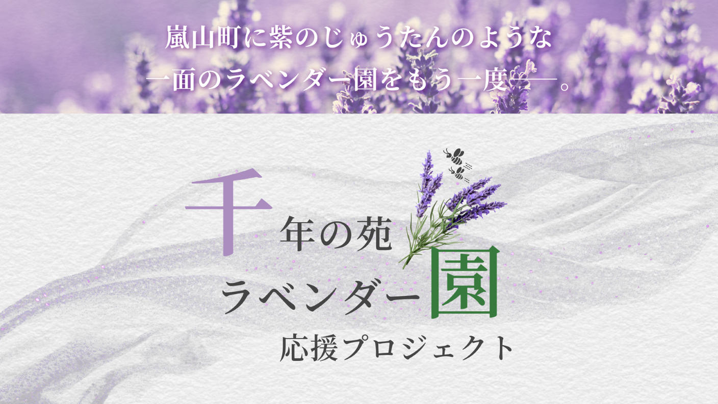 クラウドファンディングプロジェクト：【嵐山町の挑戦】『まち』と『ひと』で紡ぐ紫のじゅうたん。咲き誇るラベンダーをもう一度