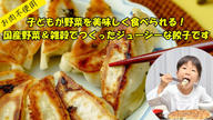 クラウドファンディングプロジェクト：ジューシーなのにヘルシー！！家族が笑顔になる国産野菜＆雑穀たっぷり餃子