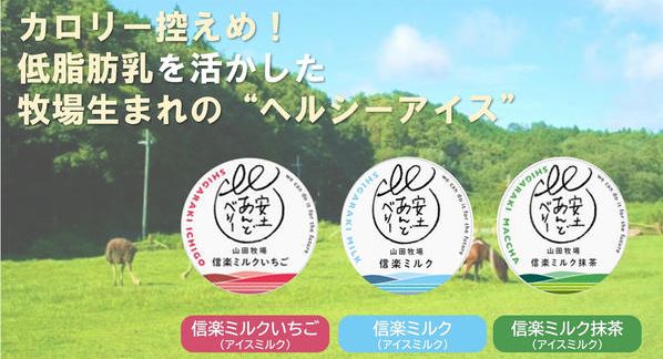 クラウドファンディングプロジェクト：牧場生まれのカロリー控えめヘルシーアイス『安土あんどべりー』