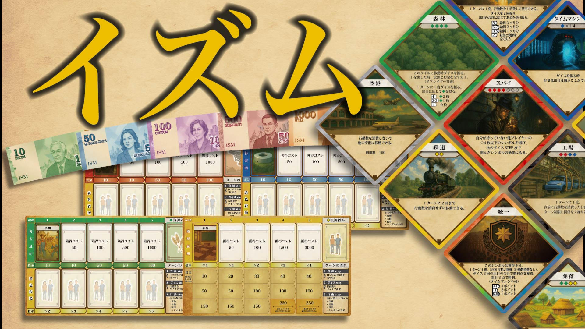 自分だけの最強の主義を作り上げろ！4人対戦型ボードゲーム「イズム