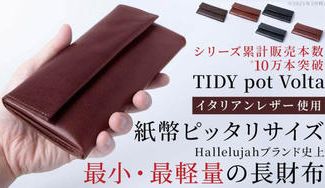 クラウドファンディングプロジェクト：TIDYシリーズ最小最軽量。イタリアンレザー使用の美しく機能的な小さい長財布 