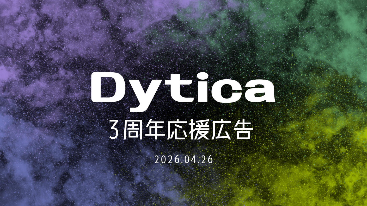 クラウドファンディングプロジェクト：Dytica3周年応援広告企画