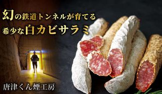 クラウドファンディングプロジェクト：日本でここだけ。幻の鉄道トンネルが育てる、白カビサラミの新しい物語。