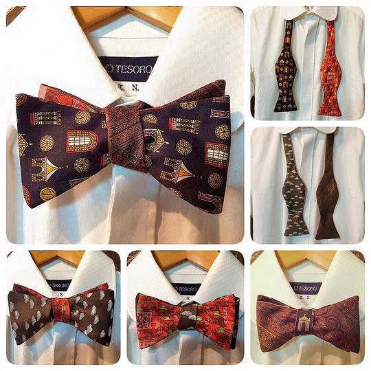 【60%off！30枚限定】ネクタイを蝶ネクタイ（ツウタイ）にリメイク！