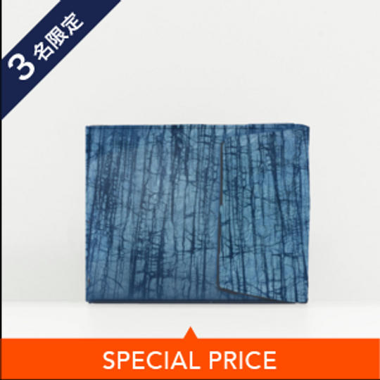 【3名限定】SUKUMO Leather ロウ割れ 牛革　二つ折り財布