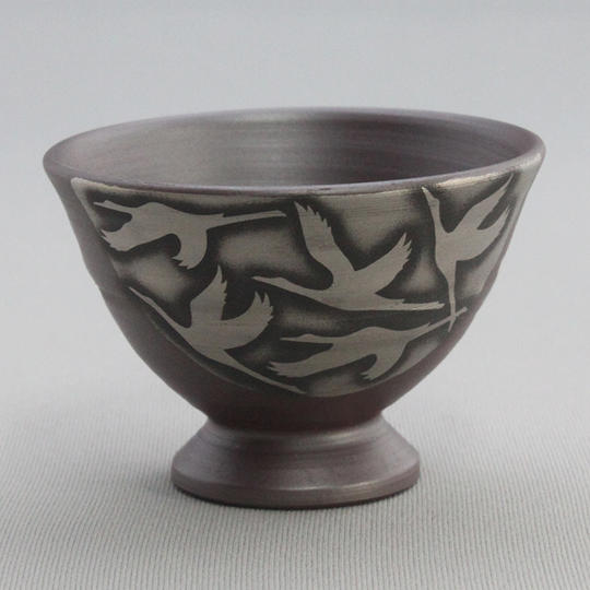 萬古プラチナ彩ぐい呑1器（桐箱入り）