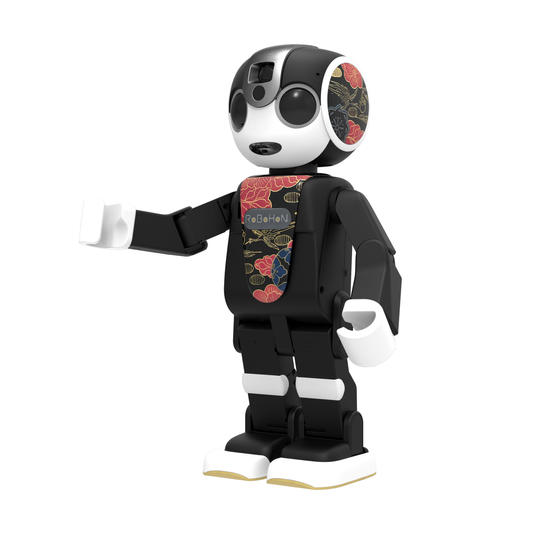 【限定1名様】ロボホン本体＋会津塗ロボホンウェア　耳・前掛けセット【錦絵】