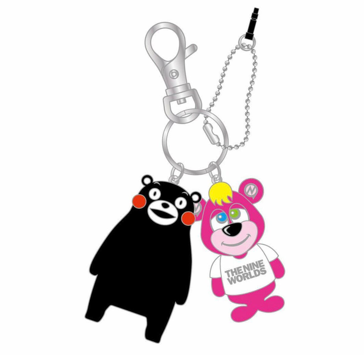 くまʕ。•ﻌ•。ʔꔛᰔᩚ。 45%OFF】くまモン × くまお コラボキーホルダー - (熊本地震復興支援
