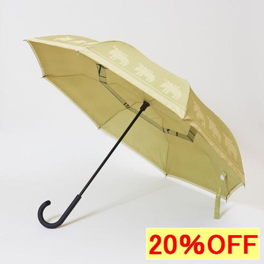 【20%OFF】二重傘 Circus × moz(オリーブ)