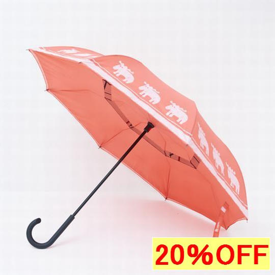 【20%OFF】二重傘 Circus × moz(スカーレット)