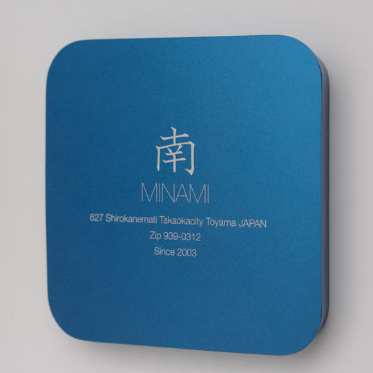 アルデコール サインプレート（表札）スクエア【ブルーメタリック】