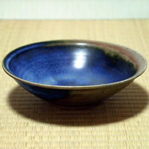 瀬戸の女流陶芸家 野村晃子 デコ抹茶盌（木箱付き）、やきものワールド