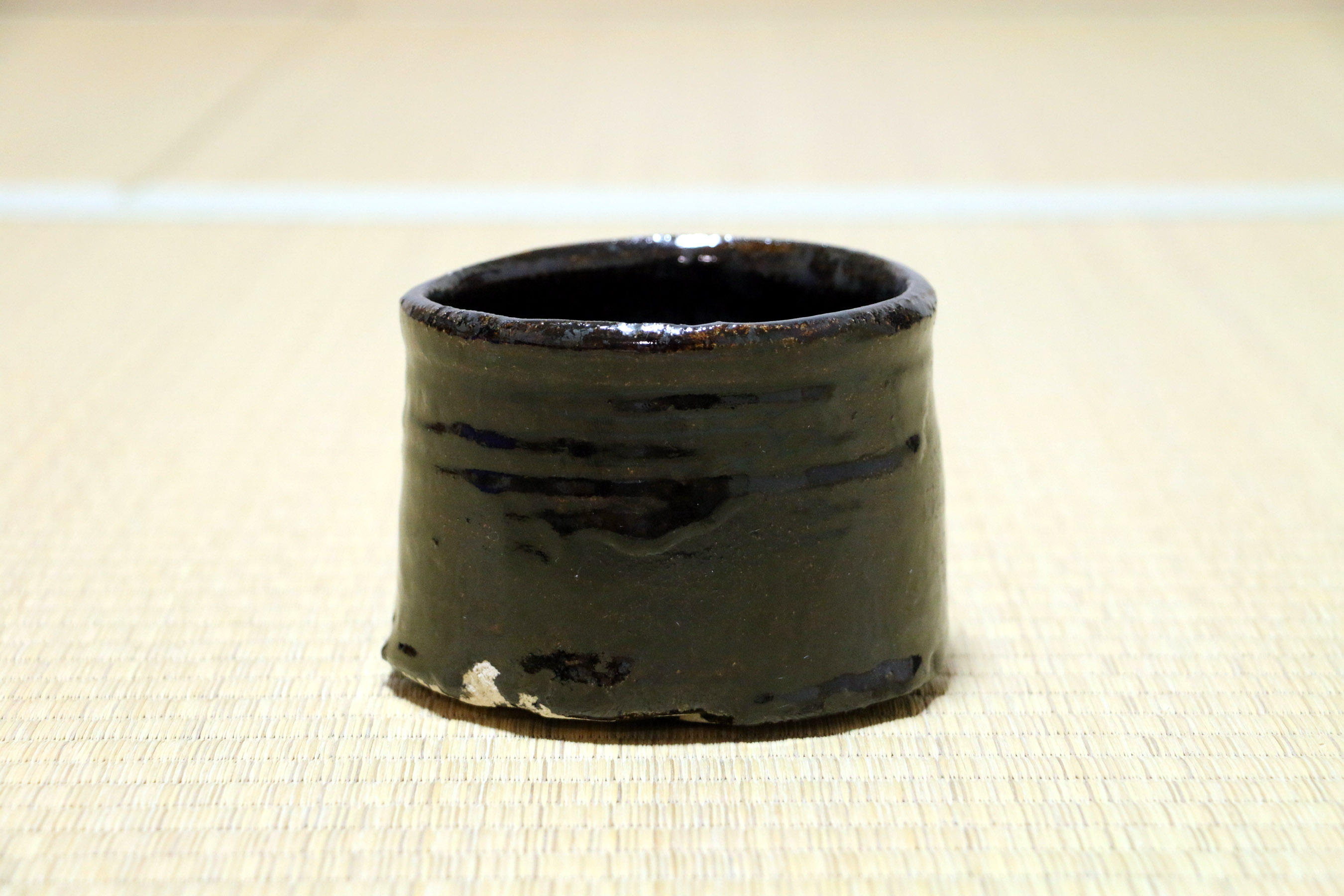 瀬戸焼 寺田鉄平 瀬戸黒茶碗（7万円相当）、やきものワールド入場券5枚