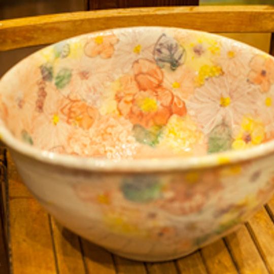 瀬戸の女流陶芸家 野村晃子　花ワインクーラー（ピンク）、やきものワールドチケット5枚付き