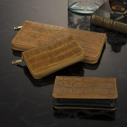 【3点セット】（ラウンドファスナー スリム長財布＋名刺/カードケース＋キーケース）先行発売記念割引25％OFF（全3色）