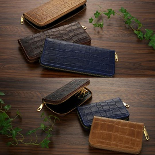 【2点セット】（ラウンドファスナー スリム長財布＋ラウンドファスナー キーケース）先行発売記念割引23％OFF（全3色）