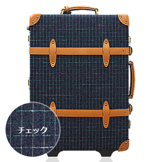 《数量限定》【国産デニム地】豊岡製デニムキャリーバッグ【チェック】