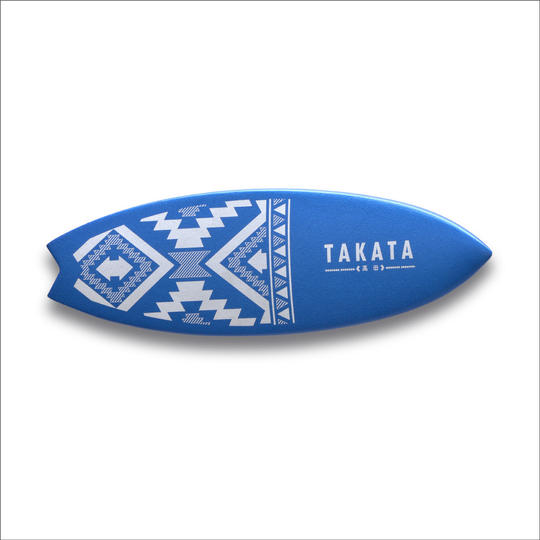 アルデコール サインプレート（表札）サーフボード【メタリックブルー】