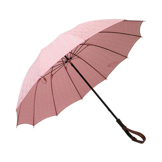 婦人ジャガード キューブ:ピンク(雨傘)