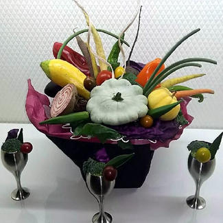 置き方野菜ブーケ