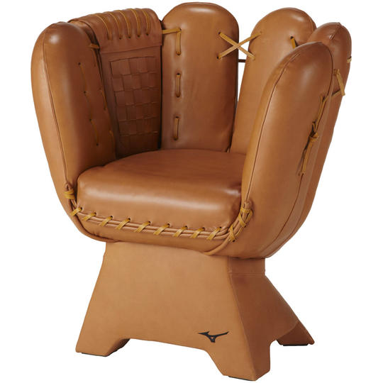 グラブチェア（大）【本プロジェクト限定特典】グラブ革製2つ折り財布つき