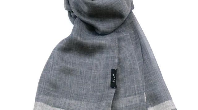 23%OFF】カシミヤ100％ストール「tennyo」ダークグレー - (一生まと