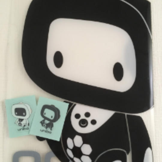 【限定100名様】ユニボクリアファイル2枚、ユニボステッカー