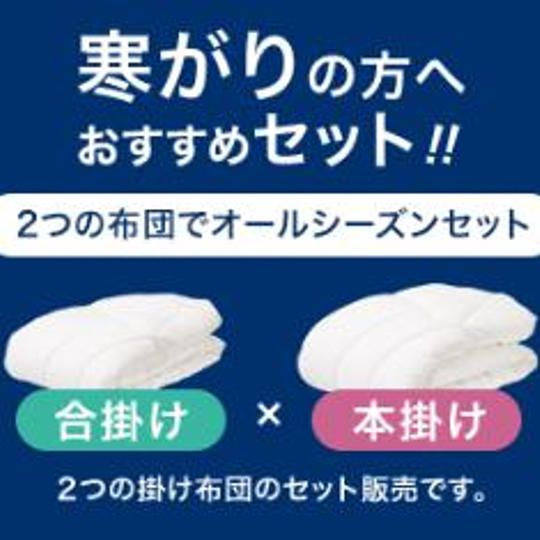 「グースリー」掛け布団 寒がりセット(セミダブルサイズ)