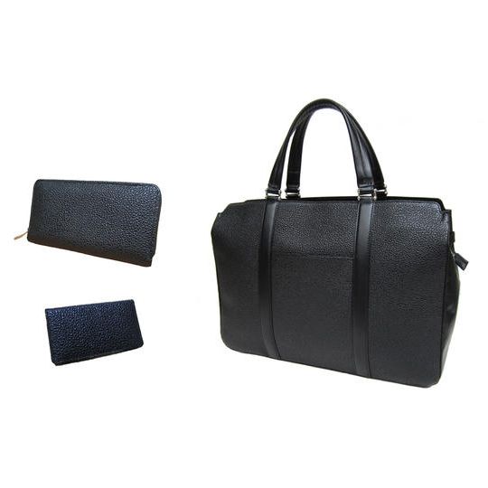 【先着10名様限定】 本漆革を使った名刺入れ・ラウンド型財布・ビジネスバッグの3点セット 58,200円コース(税込)