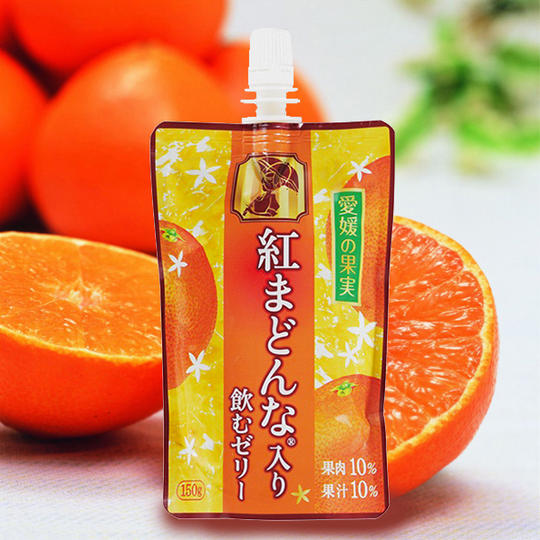 限定デザインペア映画鑑賞券+公式パンフレットへの支援者名前掲載+愛媛県産の"紅まどんな"等を使ったゼリーセット